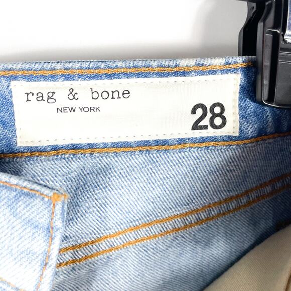 Rag & Bone Dre Short Cut Off Button Fly Jade Blue Denim Sz‎ 28 Women's - Picture 10 of 11
